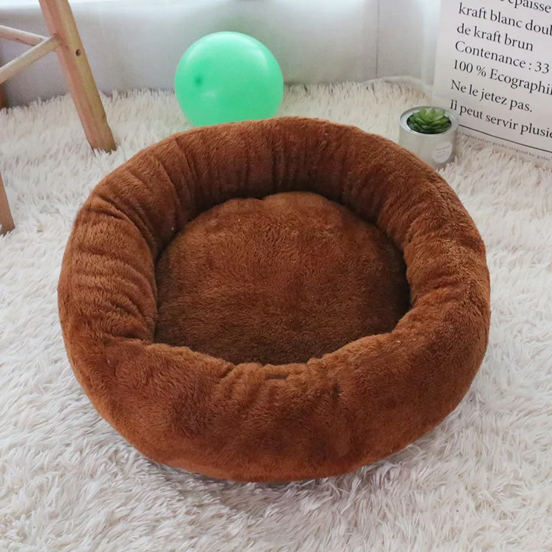 

Pet Dog Sofa Beds Winter Warm Mat Bear Paw Shape Basket Puppy Kennel Long Plush Cushion for Medium&Large Dogs Cats Big Supplies