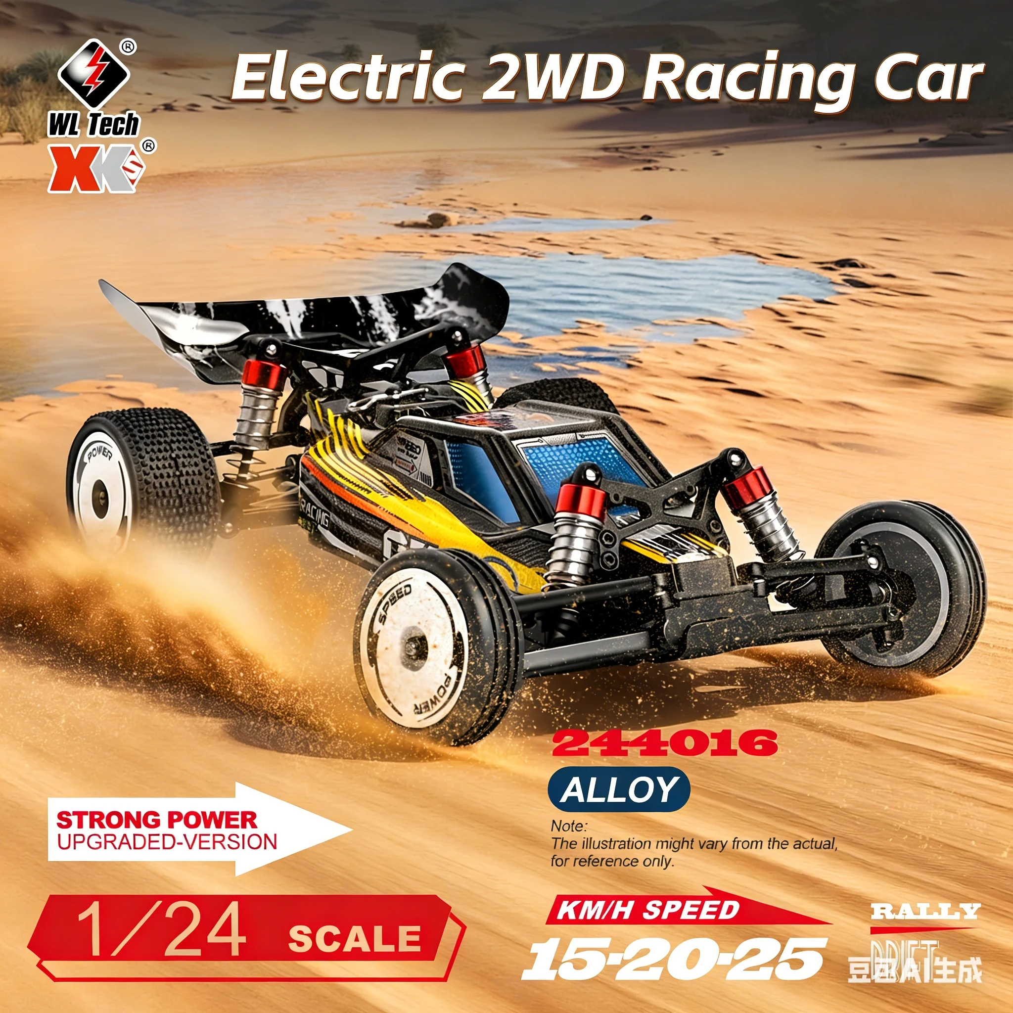 Voiture RC 4x4 tout-terrain 2.4GHz - 38.79€