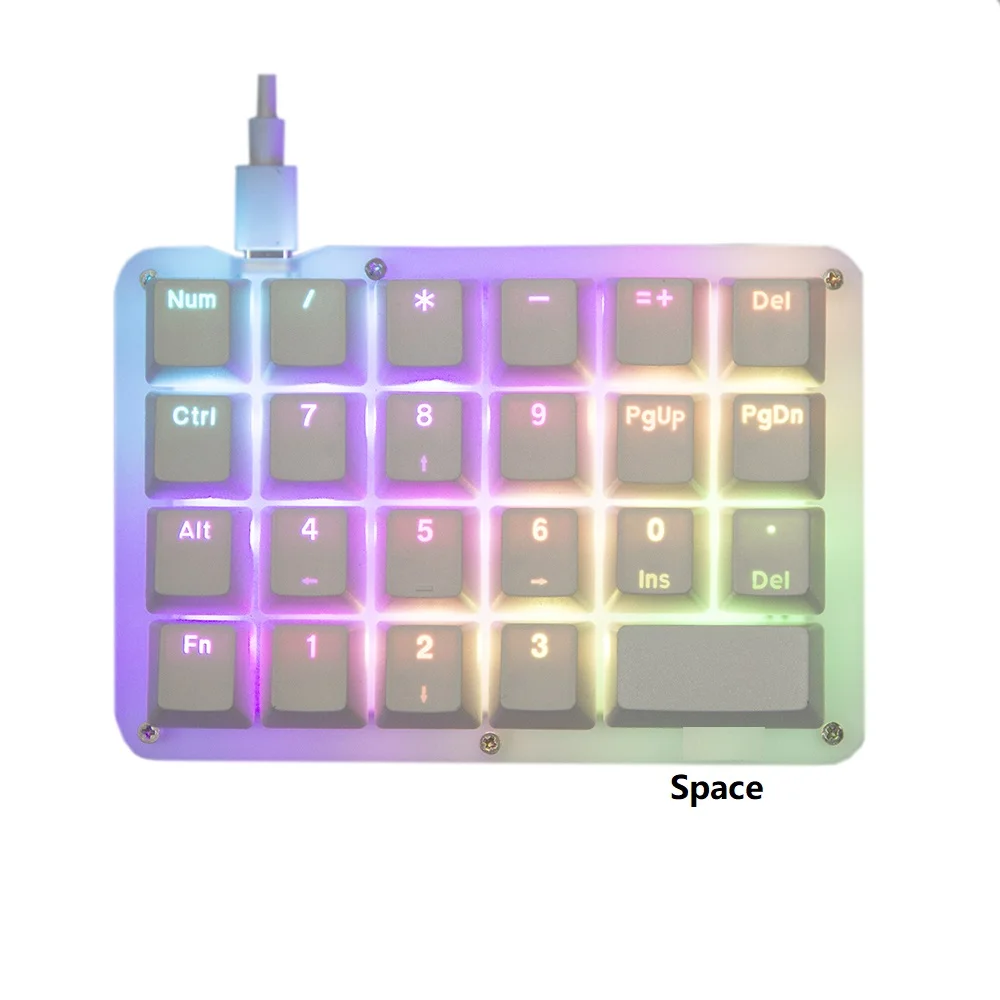 23Key Macro Programmable Keyboard Bootmapper Config RGB Backlit Numpad ...