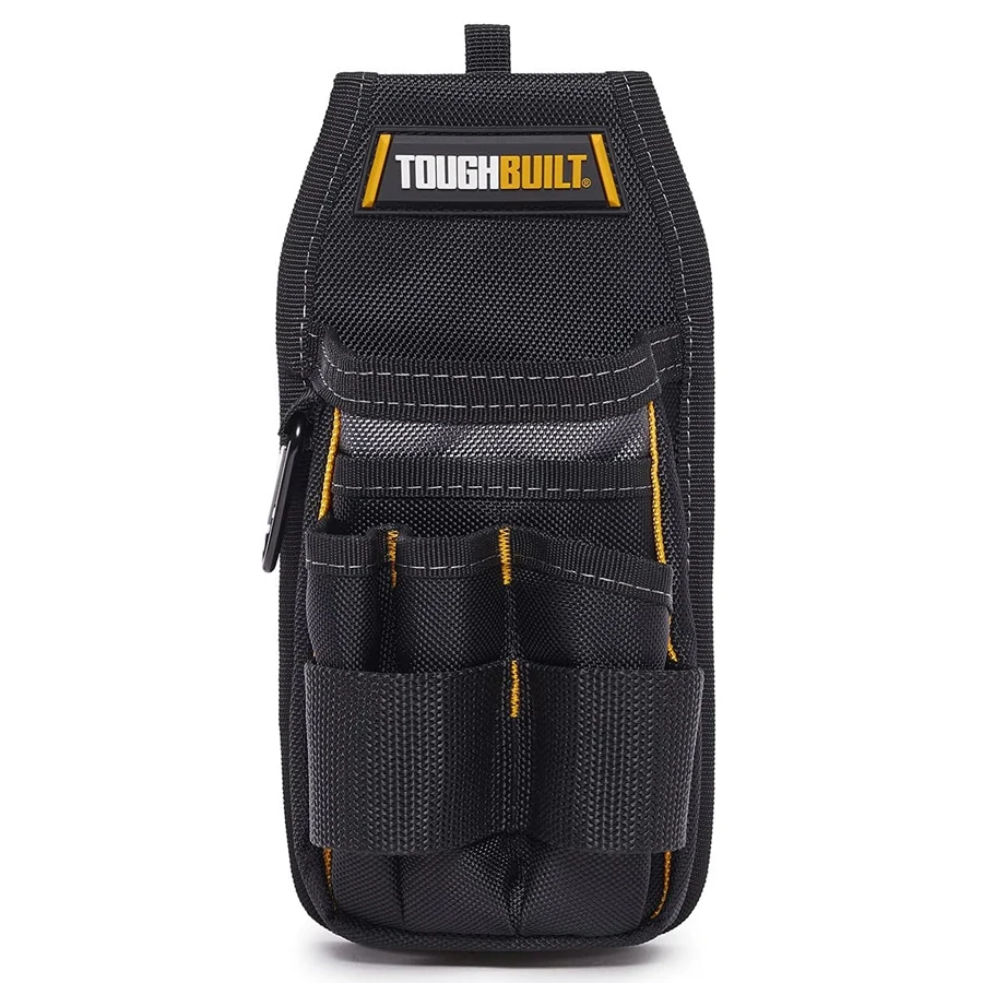ToughBuilt TB-222 정리함 파우치, 후면 포켓 플랩, 바지 또는 벨트 위에 적합, 튼튼하고 튼튼한 벨트 도구 파우치