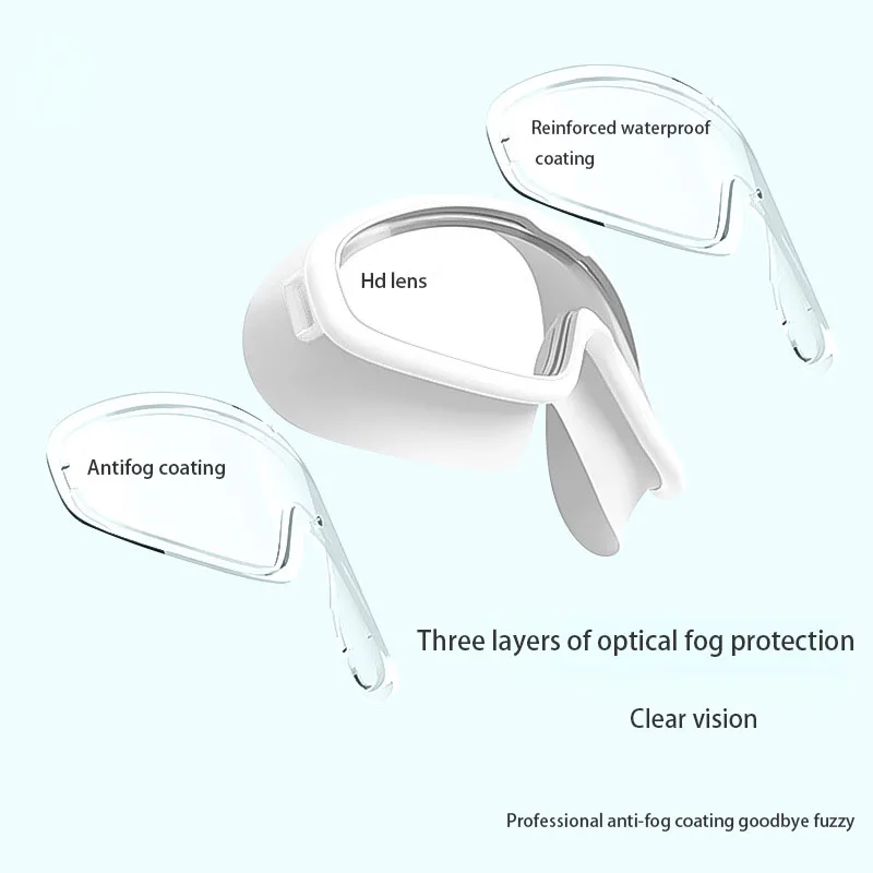 Adult Large Frame Swimming Glasses High-definition Waterproof Anti-fog Silicone Swimming Goggles Children's Swim Goggles 4