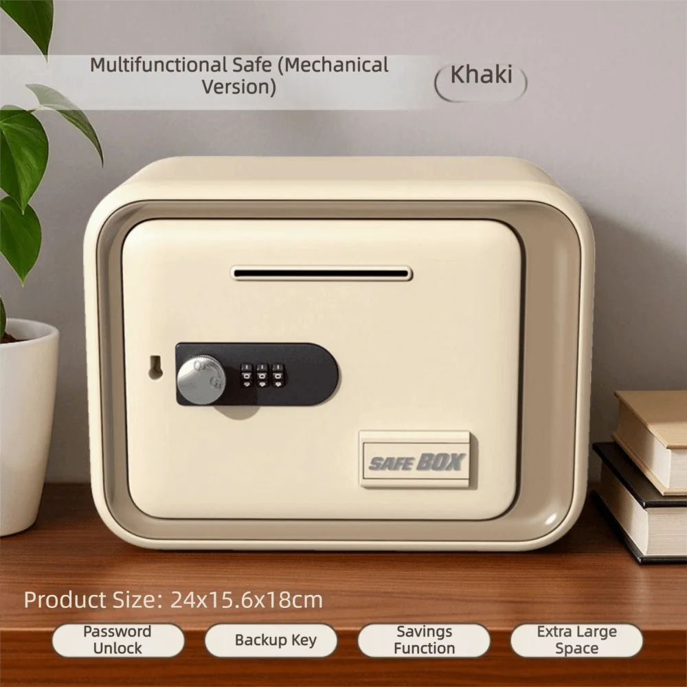번호 잠금 어린이 저금통 동전 지폐 수납 교육용 장난감 현금 보관함 대용량 미니 금고