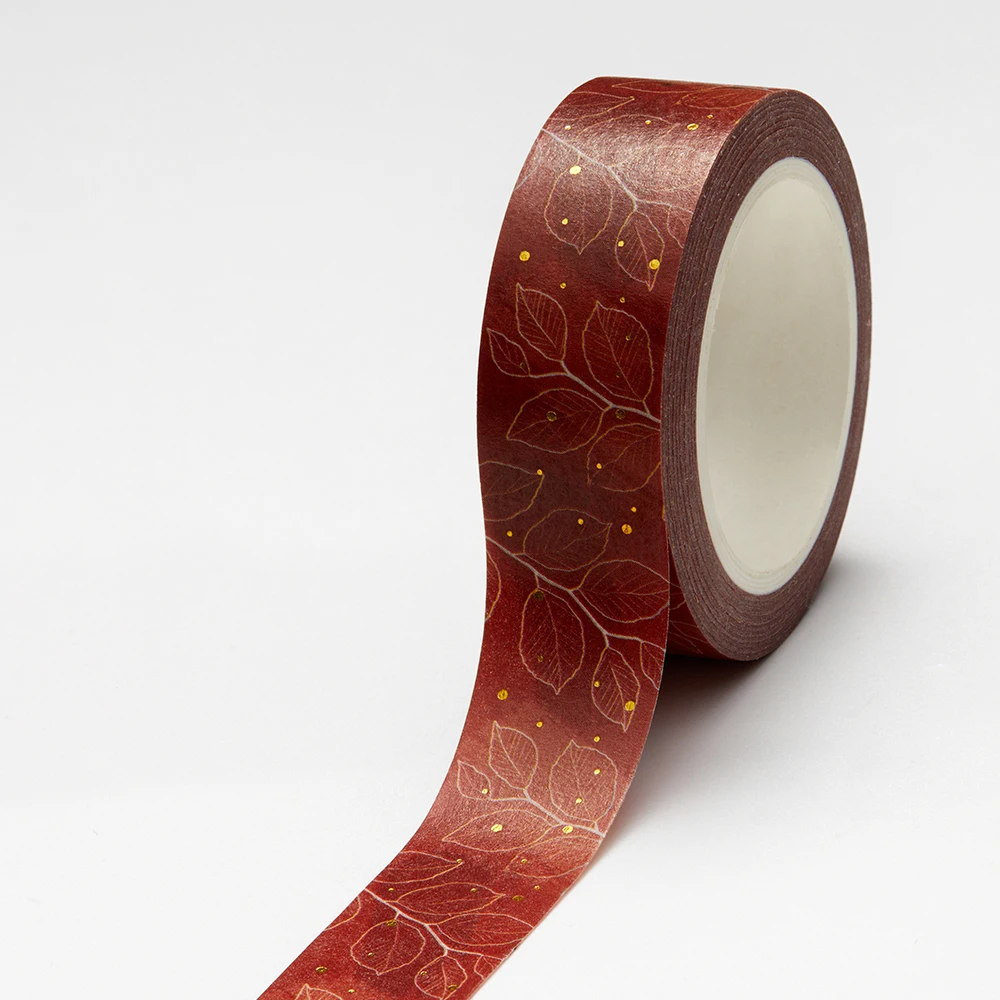 Рисунок 6 - 15 мм * 10 м Золотая фольга красные