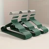 10pcs/set Traceless Non-slip Metal Clothes Hangers With Grooves, Heavy Duty Clothes er For Bathroom, Bedroom, Closet, Wardrobs 3