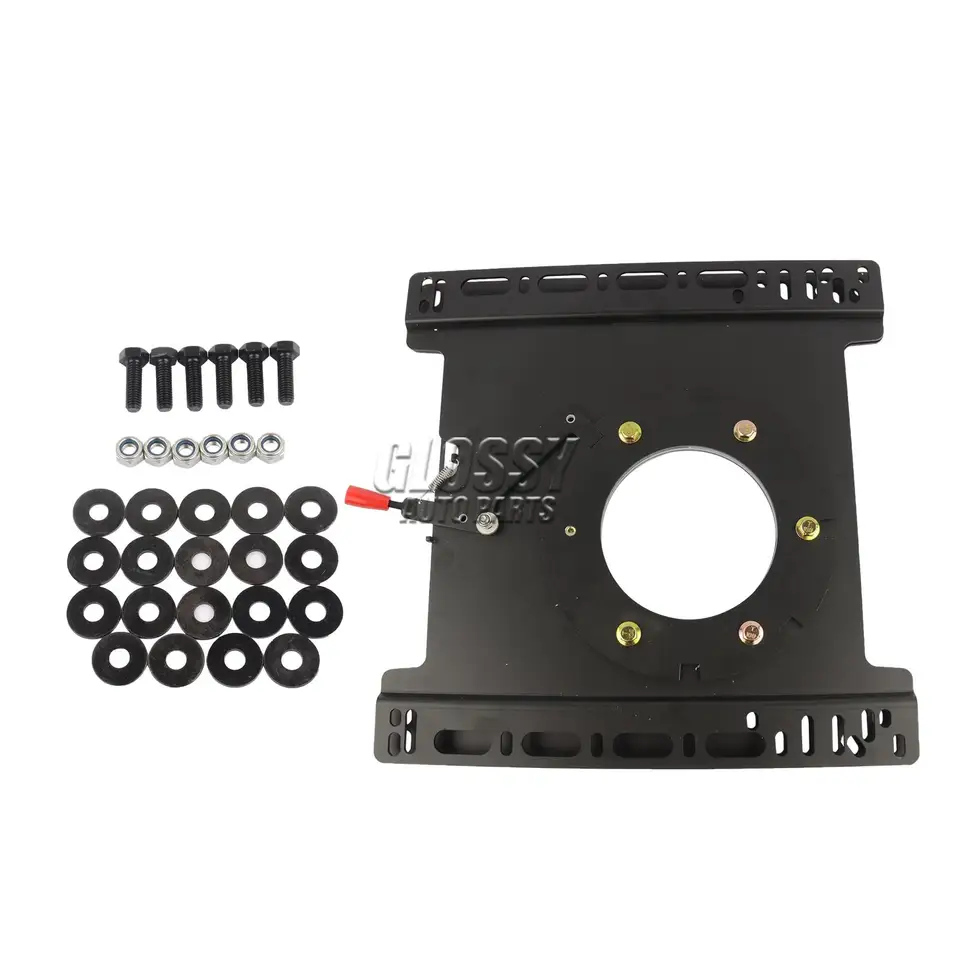 FTP003 Seat Swivel Base For Ford Transit 150/250/350 2014-2021 - Driver Side (Left), Black Metal