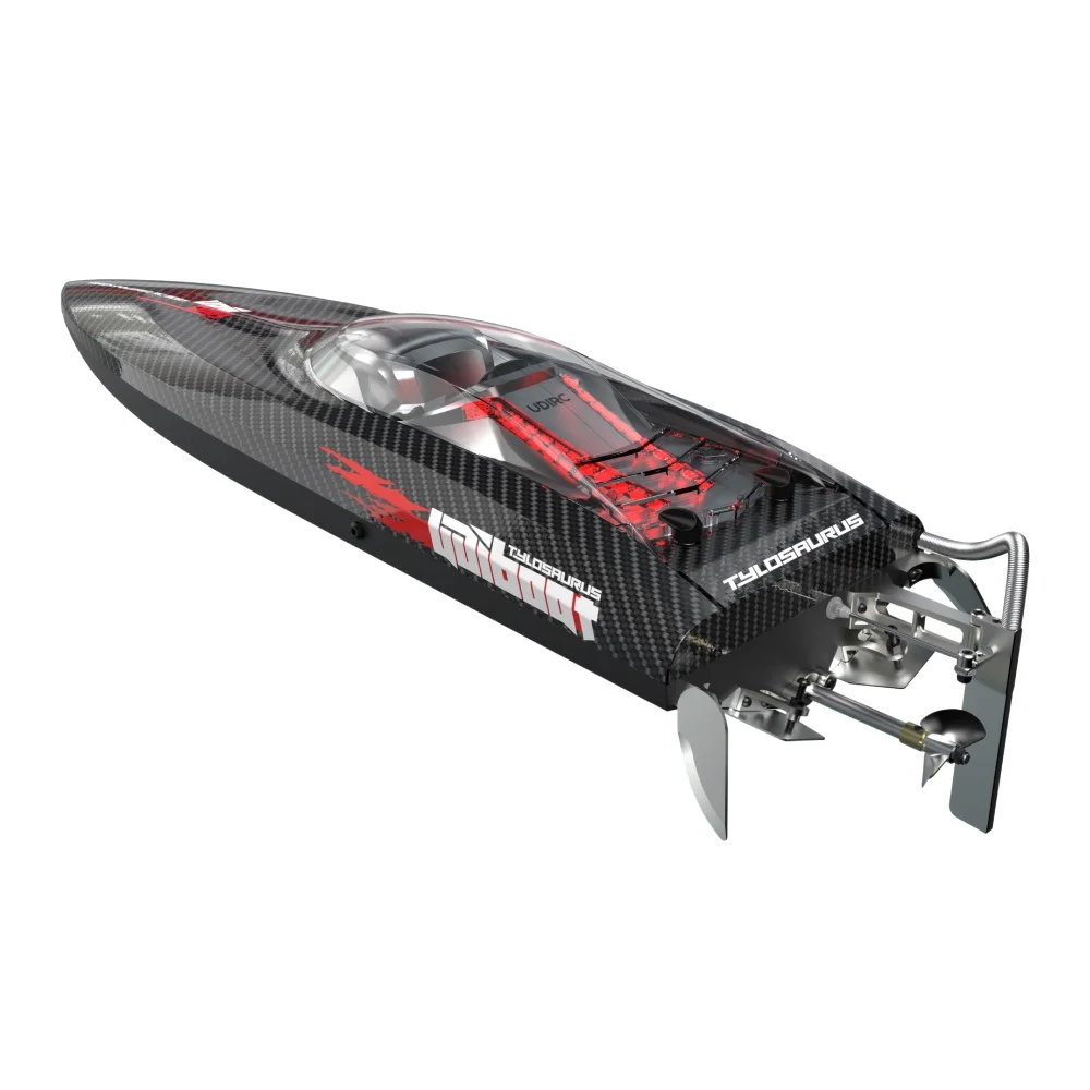 UDIRC UDI022 2.4G 4CH 60km/h Brushless RC Boat Tylosaurus LED Lights Reverse Water Cooling System Vehicles Models Toys 2