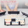 Rummy Cube Game with 4 Racks, 106 Rummy Cube Game Set with Portable Case, Rummy Tiles Travel Set for Family Classic Board Games 2