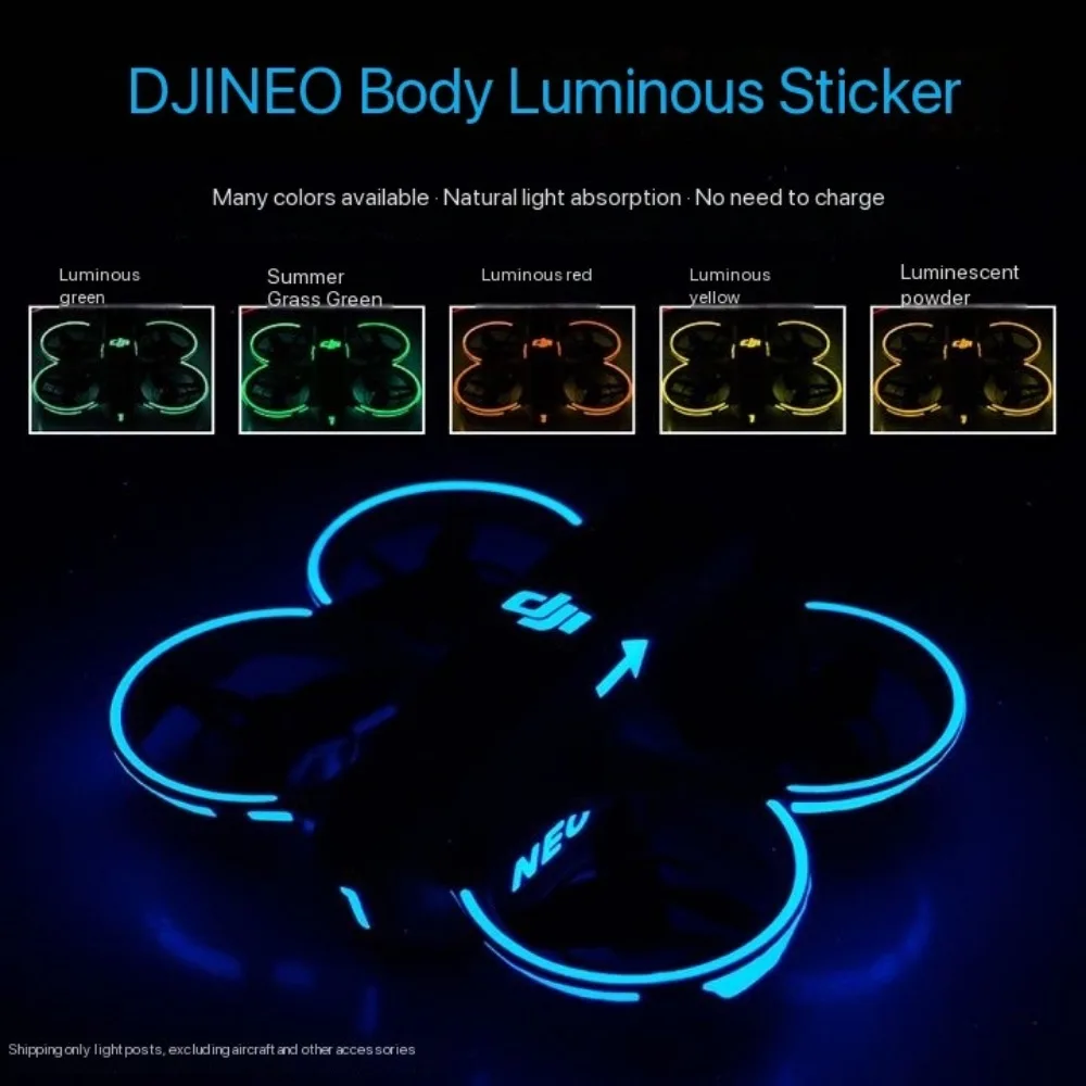 Body Sticker For DJI Neo Anti-Scratch Waterproof Protective Film Night Flight Luminescence Sticker For DJI Neo Drone Accessories drone accessories