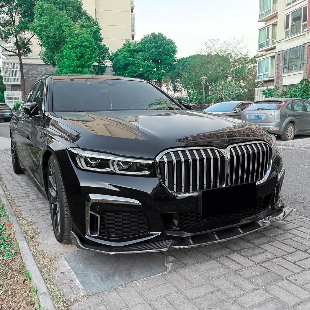 BMW 7 시리즈 G11 G12 LCI M 스포츠 2019-2022 프론트 범퍼 립 스포일러 스플리터 디퓨저 바디킷 튜닝 카나드 립 커버