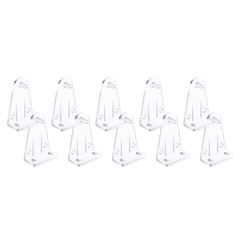 10 Pieces Hold Down Brackets Clear Plastic Blinds Bottom Holder Clips Replacement for 2 Inch Horizontal Blinds Shades for