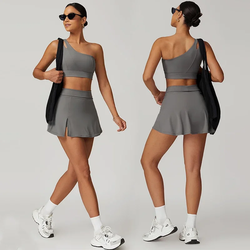Tennis Skirt Sets Sports Short Skirt Tracksuit Breathable Golf Wear Mini Skirts Women Beach Tennis White Dresses Sportswear