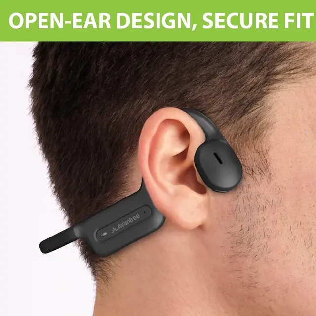 Open-Ear TV Earbuds with Clear Dialogue, Bluetooth Transmitter & Charging Dock, Optical Passthrough - Image 4