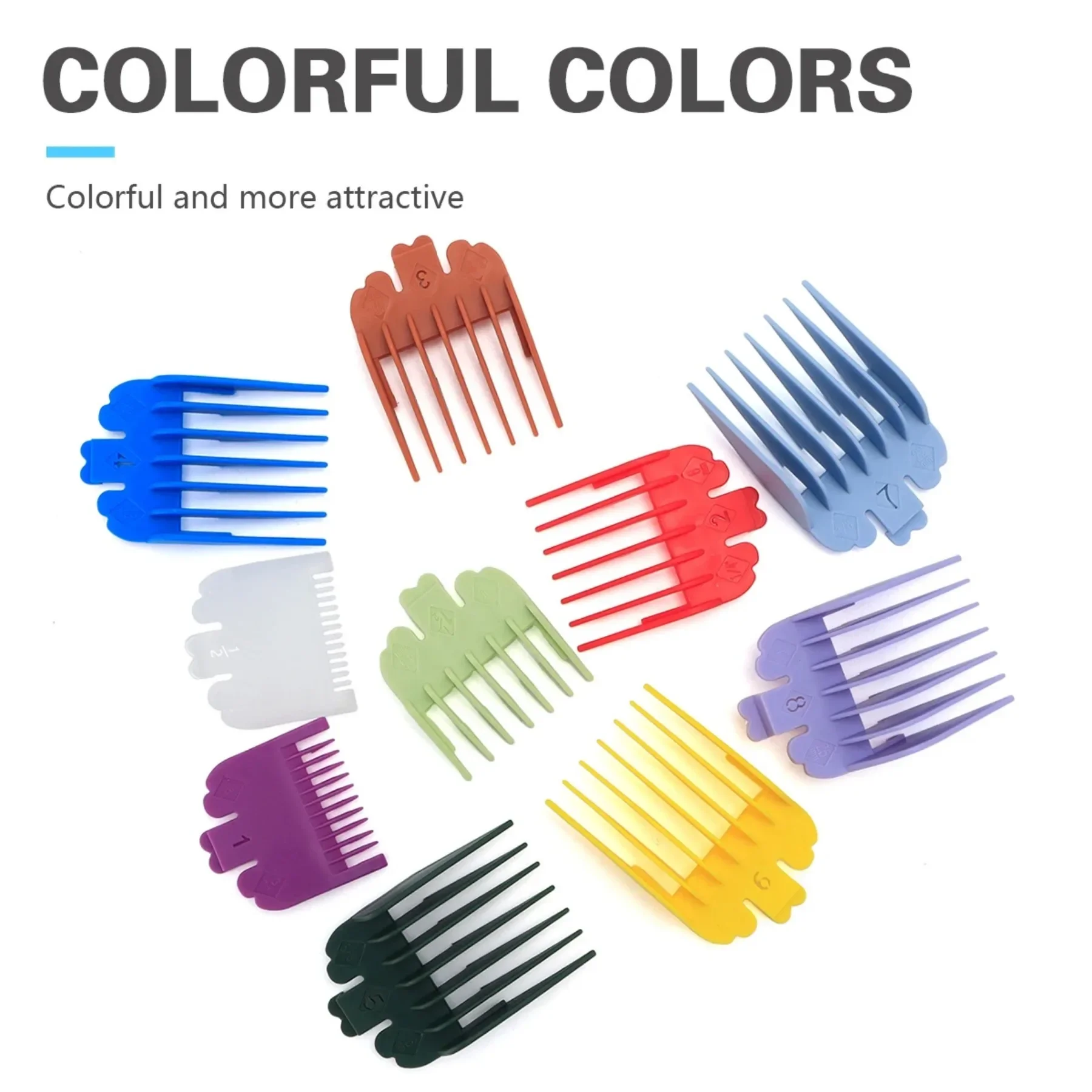 Accessories Universal Hair Clipper Guards 10Pcs Barber Professional Trimmer Attachment Limit Combs Replacement Guards Set