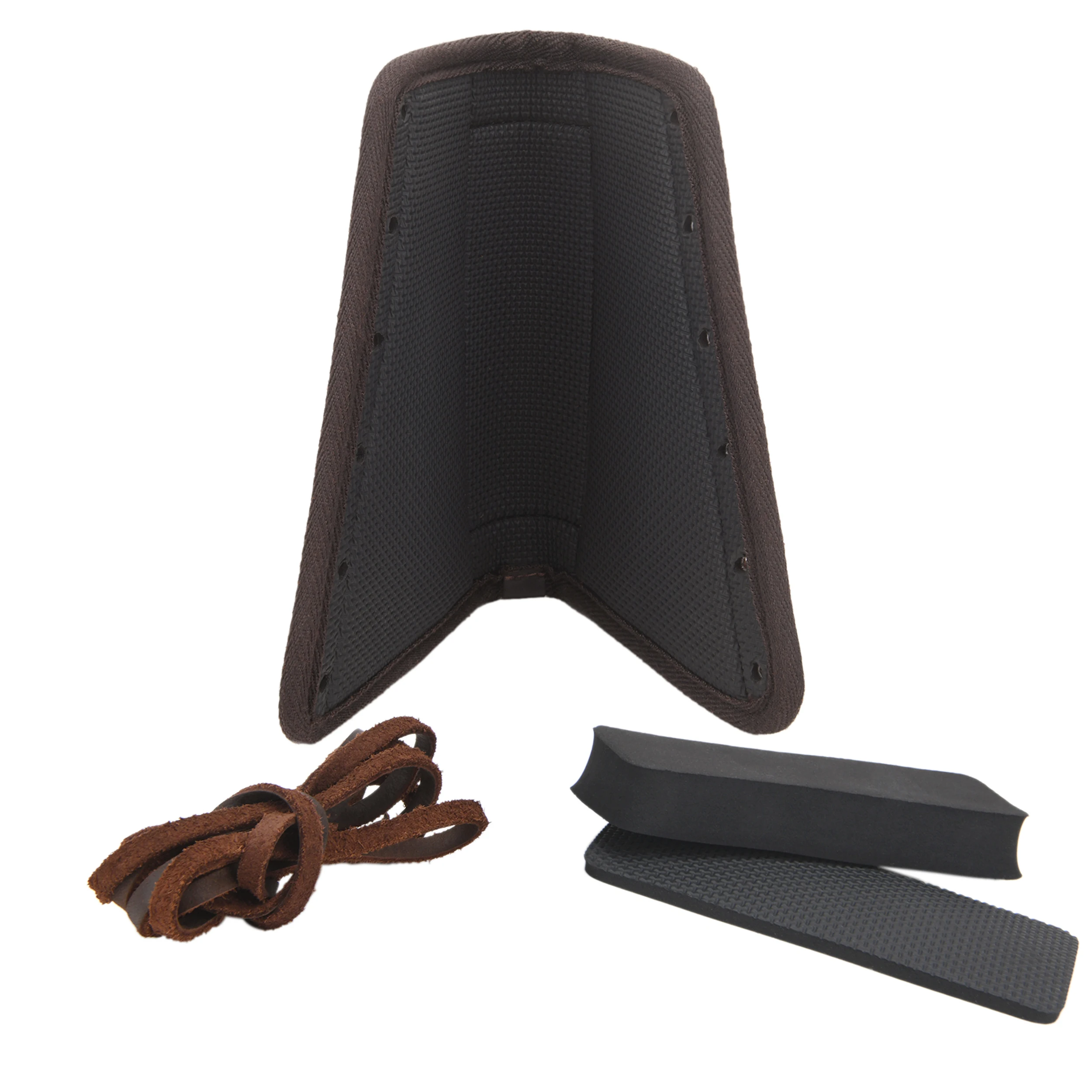Housse En Cuir Pour Crosse De Fusil Avec Sangle De Fusil D'allumette, Support En Toile Avec Sangle De Chasse (.357, .30-30, .35, .38, Main Droite - Marron