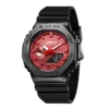 2100 Sport Digital Electronic Unisex Watch Alloy Dial LED Dual Display World Time Fully Functional Rubber Strap Oak Collection