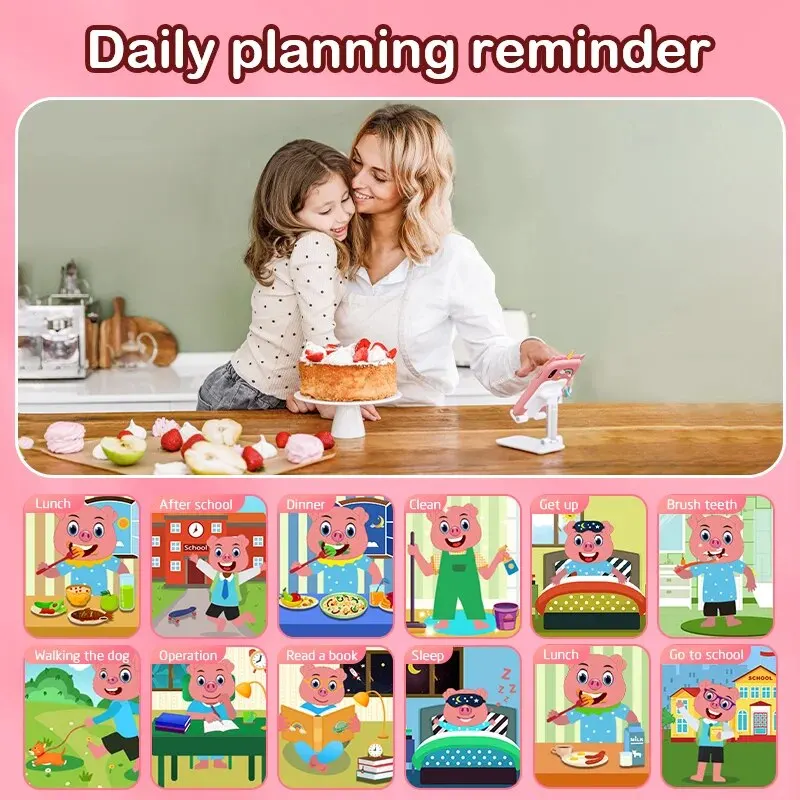 UCIDCI Kids Smart Phone Toys For Girls Ages 3-7 With Dual