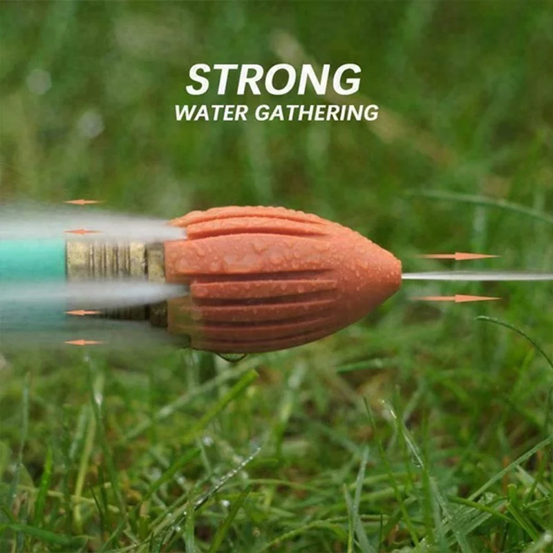 Drainage Pipe Cleaning Tool House Sewer Dredge Flusher Garden Gutter High Pressure Washer Spray Nozzle For Inaccessi