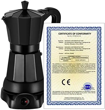 

Pot Coffe Maker 6 Cup, Espresso Coffee Maker Cafeteras Electricas Italian Coffee Pot Espresso Makers Portable Aluminum Mocha P