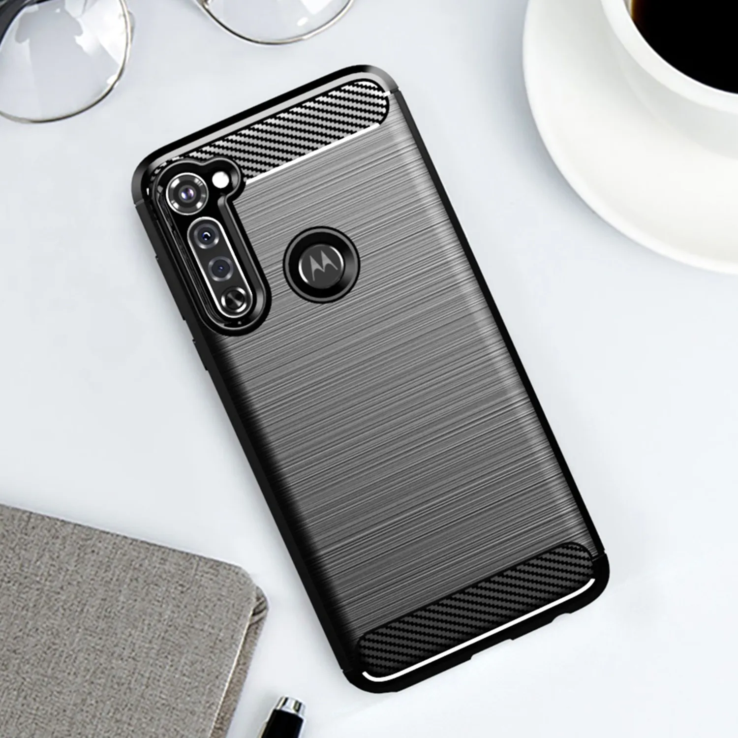 Luxury Soft Silicone Shockproof Case with Brushed Texture