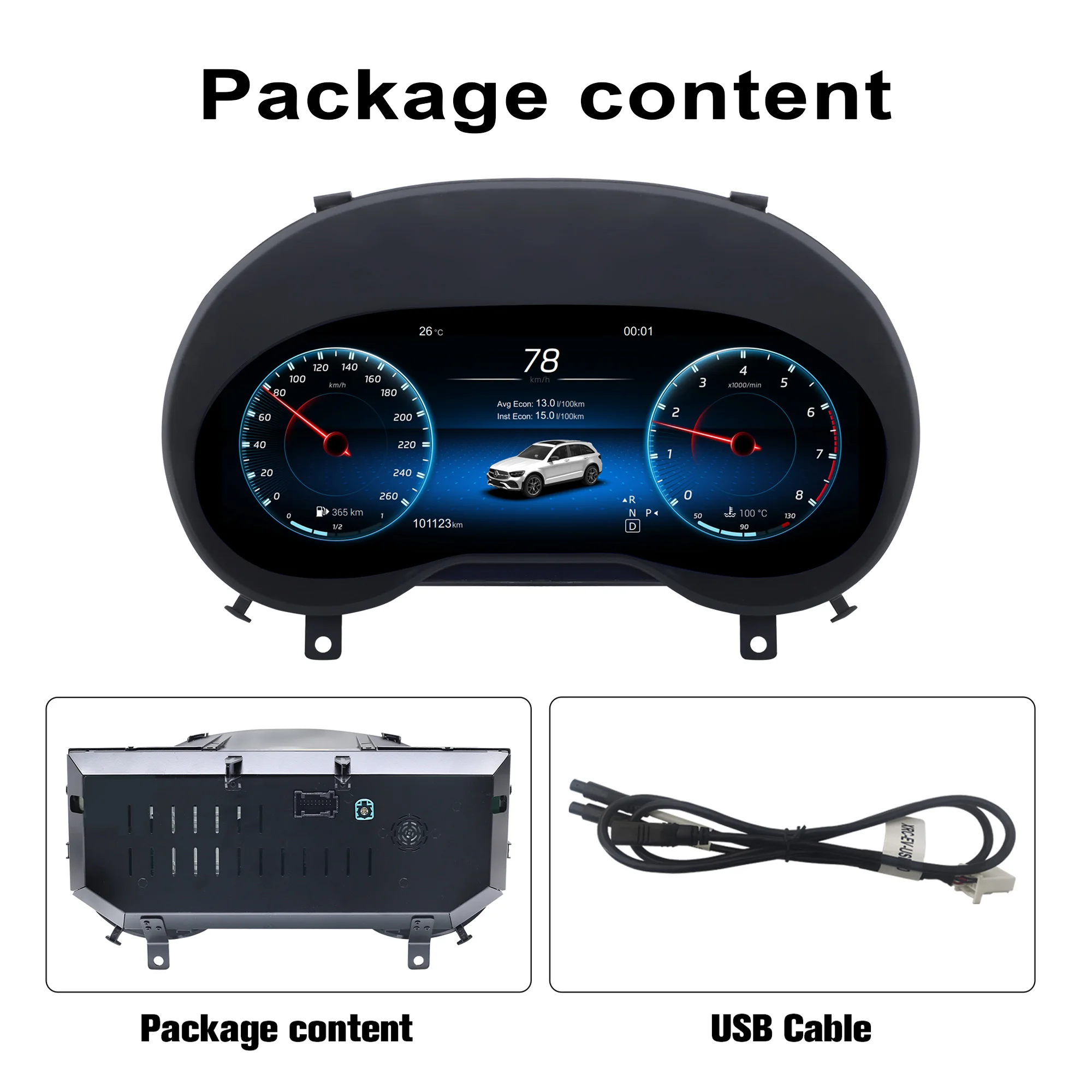 Digital Instrument Cluster For Benz A Class 2013-2017/CLA 2013-2019/GLA 2015-201