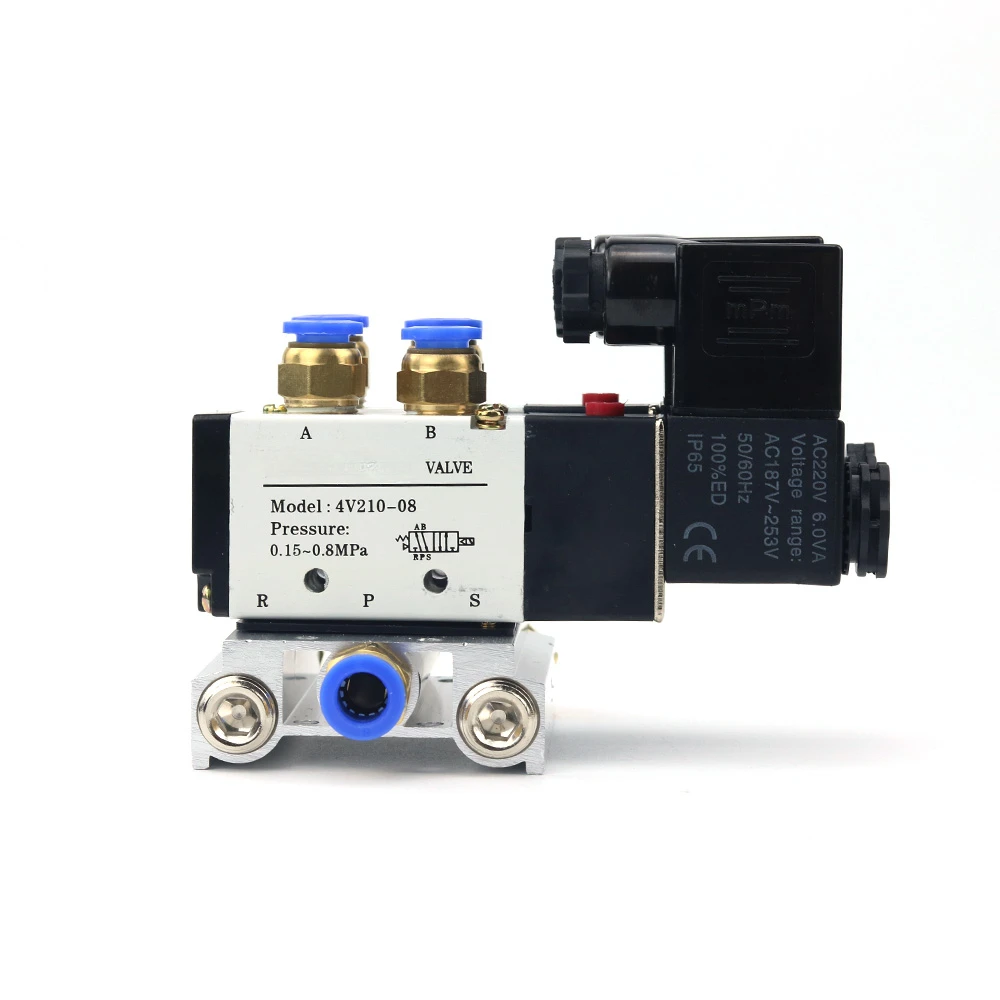 pneumatico valvula solenoide bloco muffler encaixe base 01