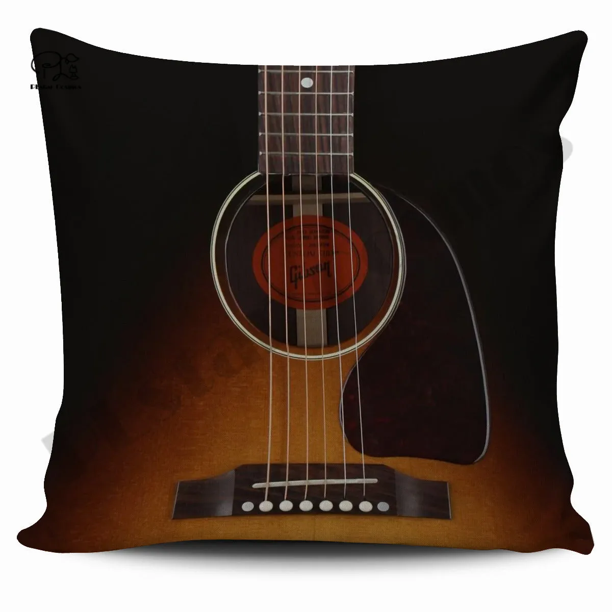 

Music Musical Instrument Funny Newest Home Bed Pillow Case Polyester Decorative Pillowcases Sofa Throw Pillow Cover Style-1