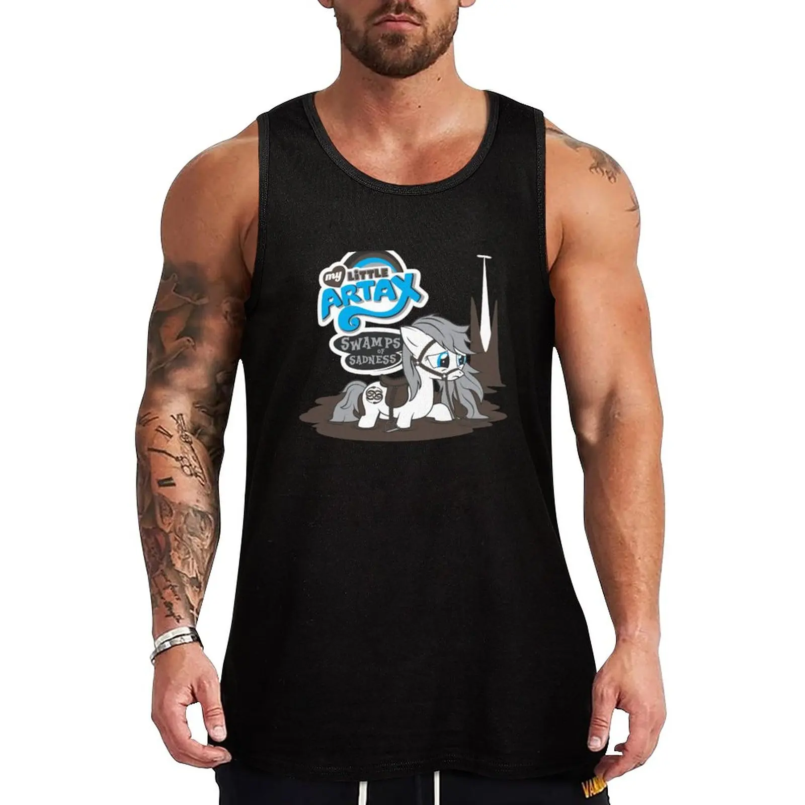 

New My Little Artax Fitted Tank Top Gym T-shirts for men cute tops