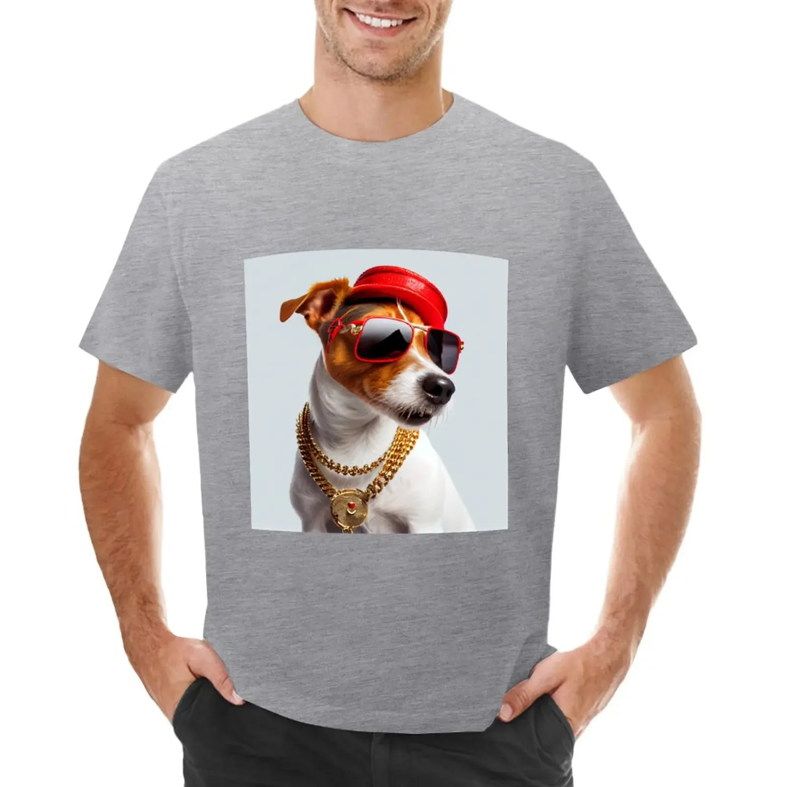 Jack Russell Terrier In Terrier Terrier Ovunque T-Shirt Sublime Plus Size Top Magliette Da Uomo