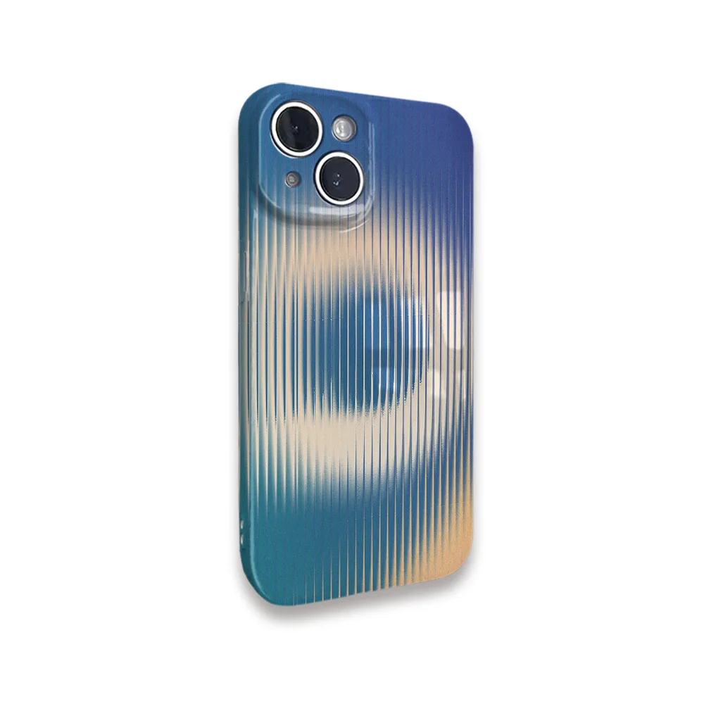 Glass-Like Cartoon Purple Shockproof Protective Case - Hard Acrylic Matte Finish