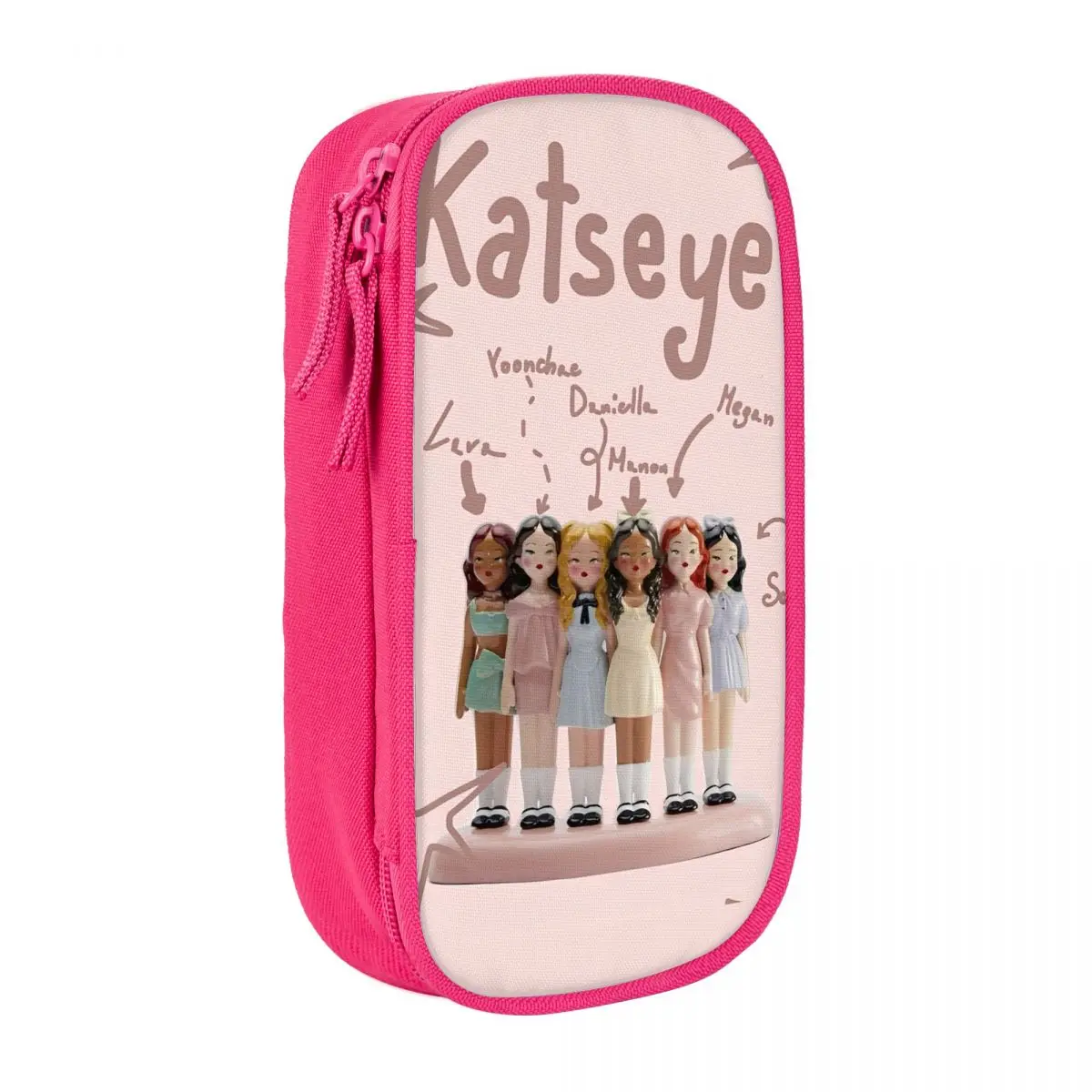 Katseye Kpop Music Pencil Case – Fun & Spacious Student School Gift