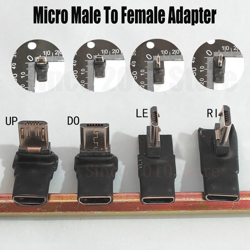 Micro 5P M zu F90 ° UP/DO/LE/RI-Erweiterungsadapter zum Aufladen und zur Datenübertragung/kompakter Platzverbrauch für Mobiltelefone/Tablets/Gaming-Geräte