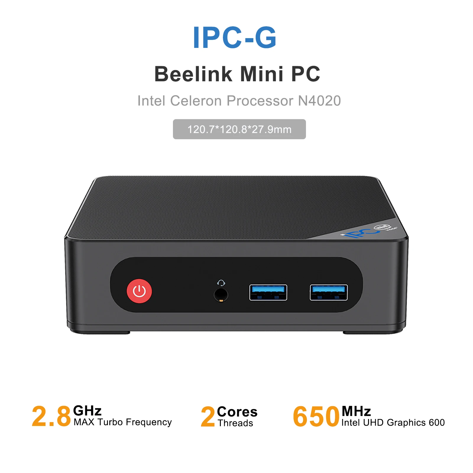 

Beelink IPC-G Fanless Mini PC Intel Celeron N4020 4G+64G 8G+128G DDR4 SSD Dual 1000 LAN Wifi5 up to 2.8GHz Minipc Gaming