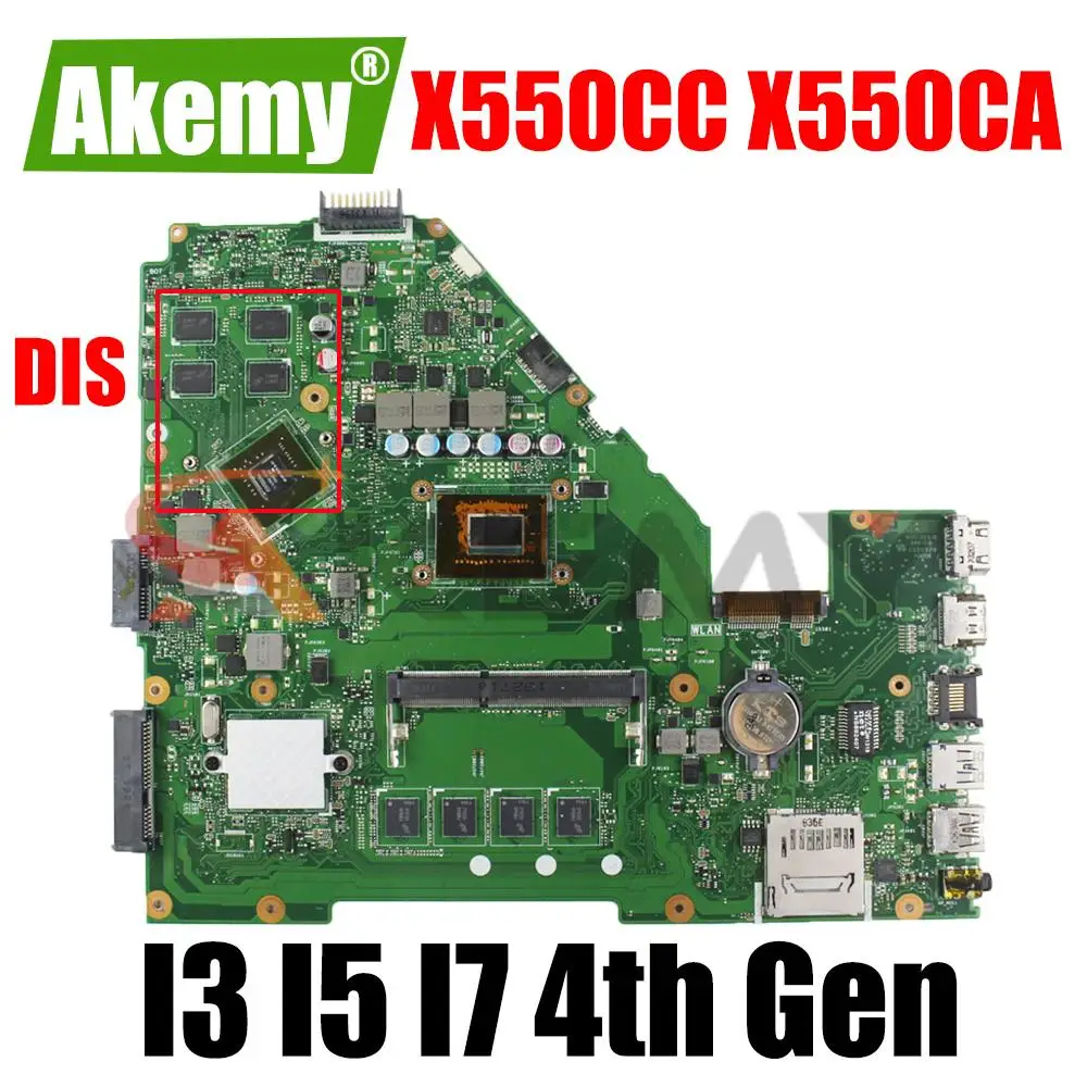 X550CC X550CA Motherboard 4GB RAM 1007U I3 I5 I7 CPU GT720M GT710 for