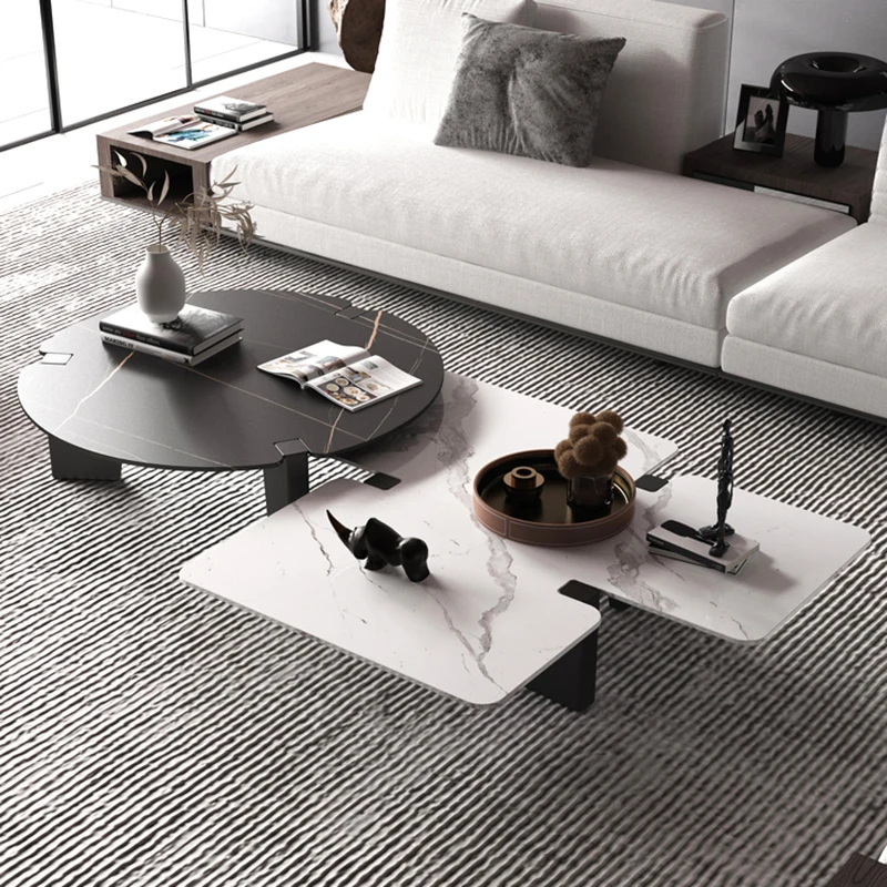 

Rock slab coffee table home special-shaped rock slate coffee table Pandora modern simple living room creative coffee table