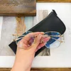 Gold/Silver Large Frame Presbyopia Glasses Resin Lenses Blue Light Resistant Reading Glasses Wholesale of Unisex Products 2