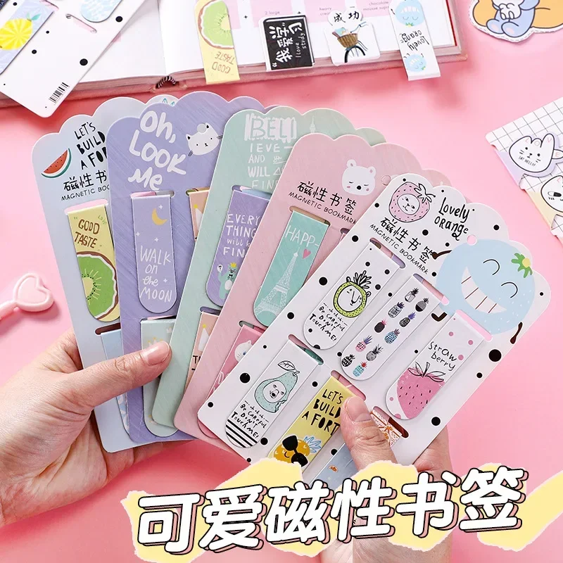 Stationery Supplies School Kids Read Book Marks Gift Bookmark PVC Reading Book mark Magnetic Page Marker