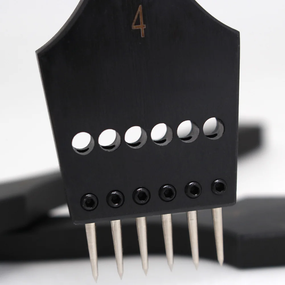 Leather Replaceable Head Hollow Punch Tools for Leather Craft Sewing Sharp Pricking Iron Chisel Round Pointed Holes