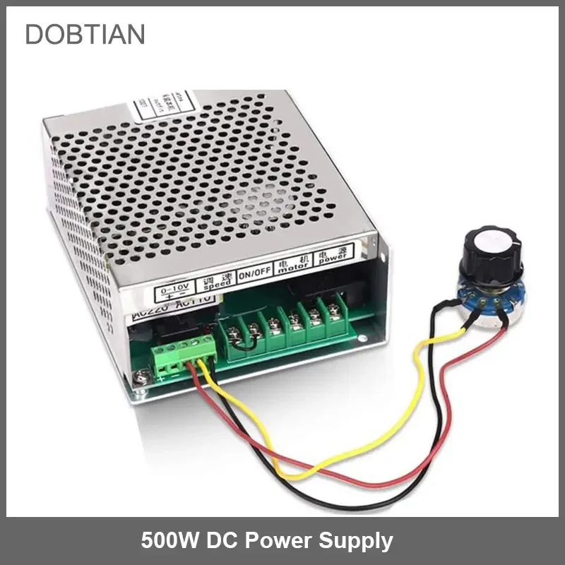 

500W 220V 110V DC Spindle Power Supply with Speed Control Mach3 CNC Adjustable Switching Power Supply for DC Spindle Motor.