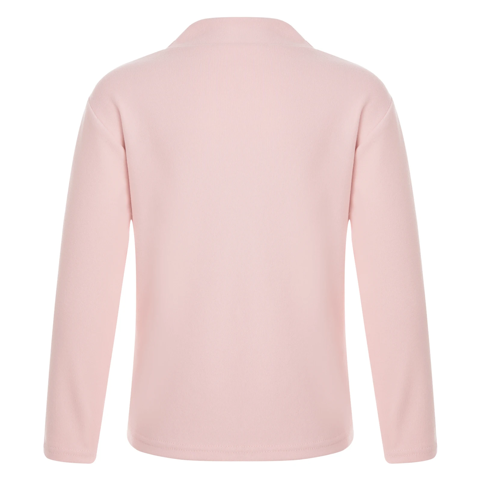 Autumn Kids Girls Boys Cute Cartoon Print T-shirt Undershirt Mock Neck Long Sleeve Thermal Underwear Tops Homewear Loungewear