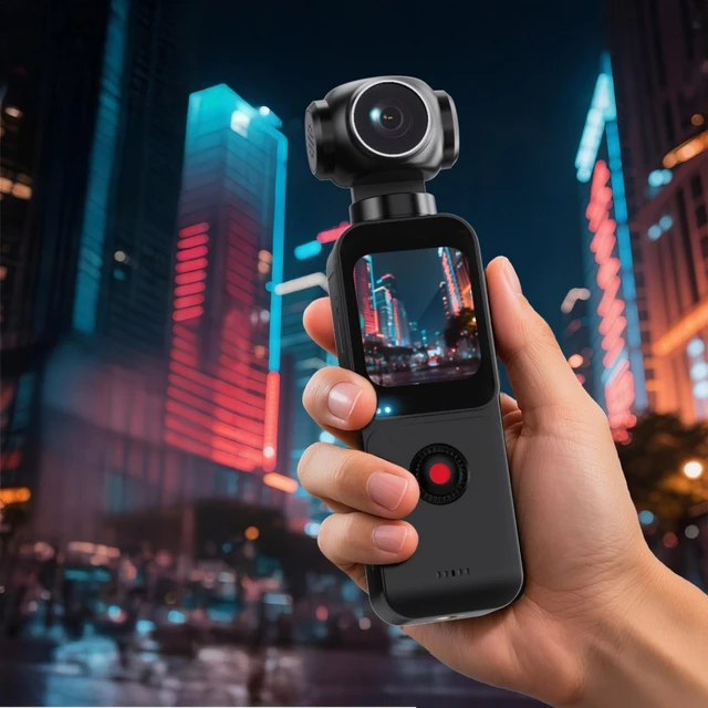 5K Pocket Action Camera 270° Rotation Lens Quick Focus Sports Camcorder 1.69" Touch Screen Video Record Camera EIS Anti Shake