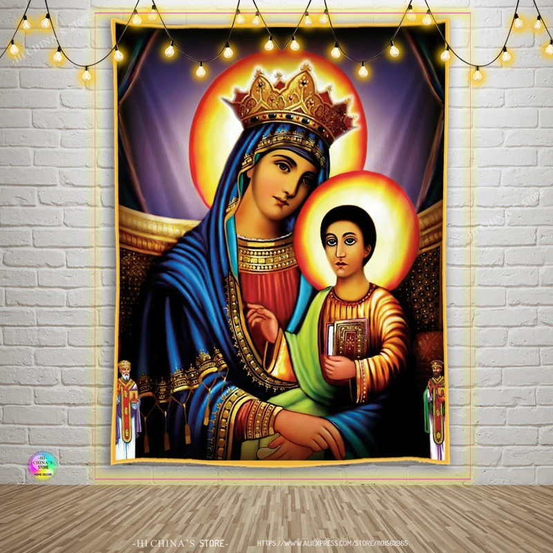 【専用】vintage the Virgin Mary tapestry il_fullxfull.