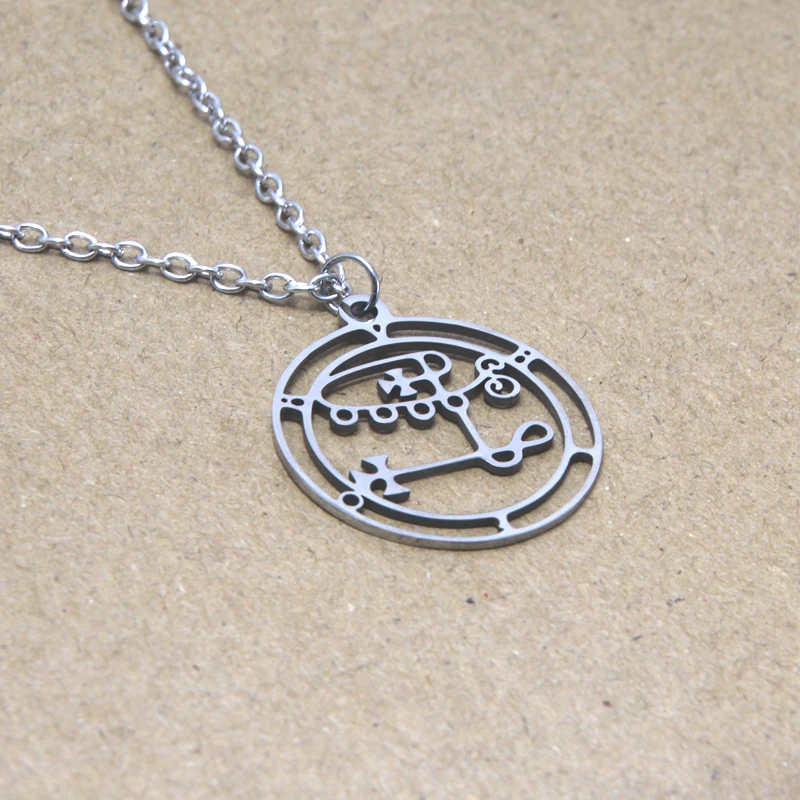 

Ожерелье с символом барбатоса, ожерелье с символом Ars Goetia king sigil, Малый ключ Соломона, герметичное ожерелье kabbalah Goetia Seal