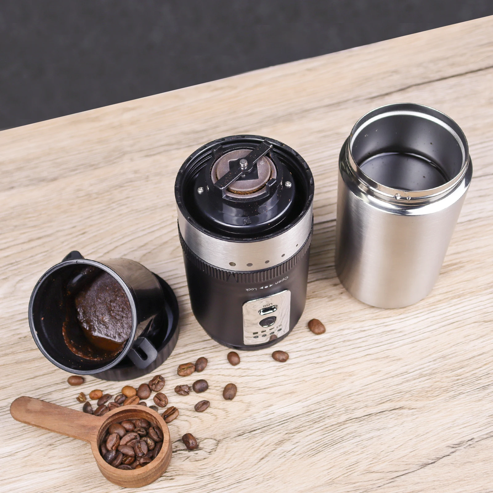 Soulhand All-In-One Portable Coffee Grinder Set, Manual Coffee