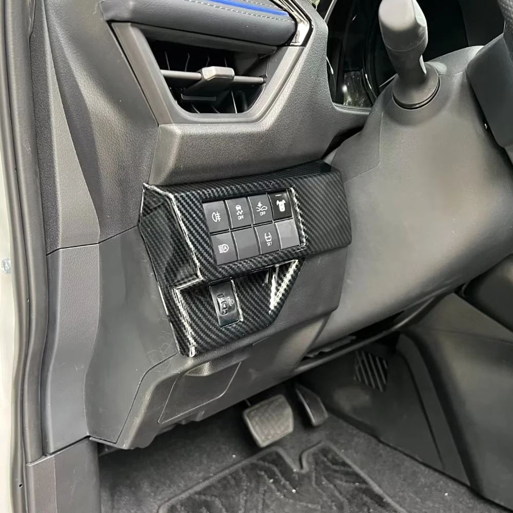 

2023-2024 For Toyota Yaris Cross Center Console Switch Bezel Trim Moulding Carbon Fiber Look
