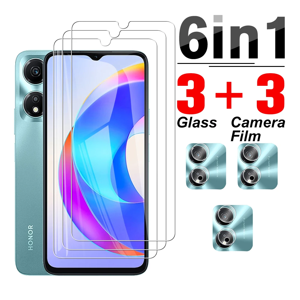 

6in1 Camera Lens Glass For Honor X5 Plus Honar xonor X5Plus X 5Plus 4G tempered glass screen protector Protective film 6.56 inch