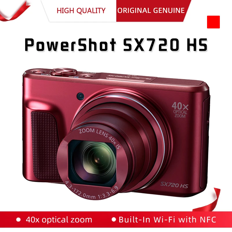 【動作良好】Canon PowerShot SX720 HS レッド Amazon | Canon デジタルカメラ PowerShot SX720 HS レッド 光学40倍