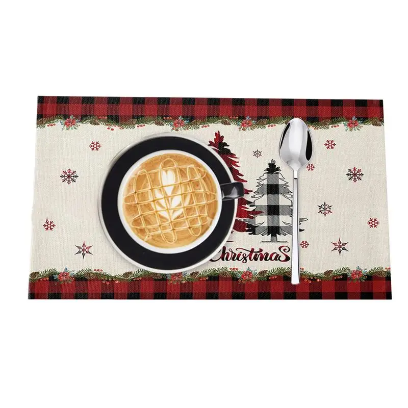 

Rustic Santa Gnome Placemat Christmas Dinner Retro Gnome Placemats Christmas Decoration For Dining Room Hotel Coffee Shop Coffee
