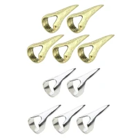 5pcs Finger Ring Metal Nails For Fingers Easy Braiding Hair Tool Finger Claws 1