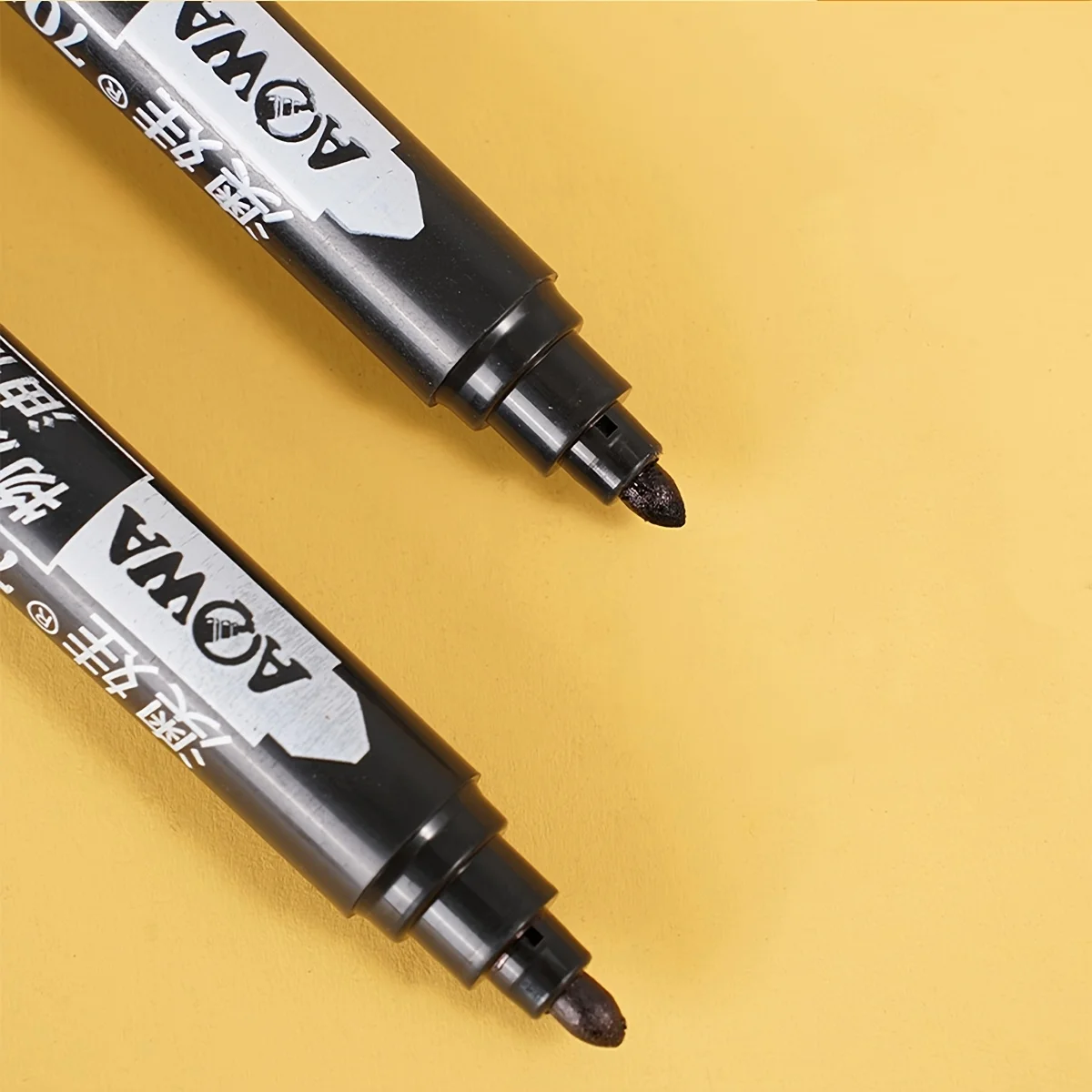 10/50개 블랙 방수 마커, 대용량 유성 비퇴색 두꺼운 팁 물류 다목적 사용에 적합