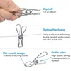 100Pcs 6cm Stainless Steel Clothes Pegs Sealing Clips Clothespins Metal Storage Kitchen Organizer Tool Cloth Pin Clip Holders 5